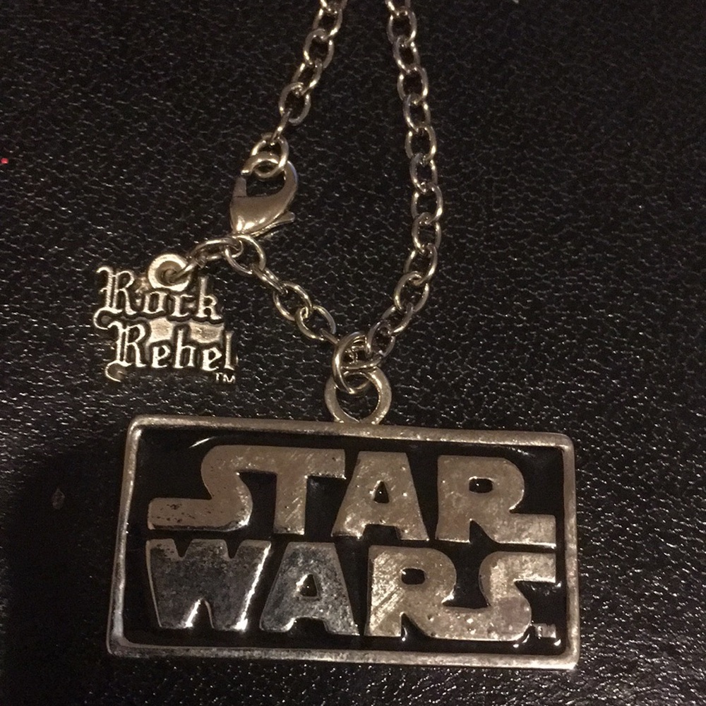 Rock Rebel Star Wars Logo Necklace 18” NEW